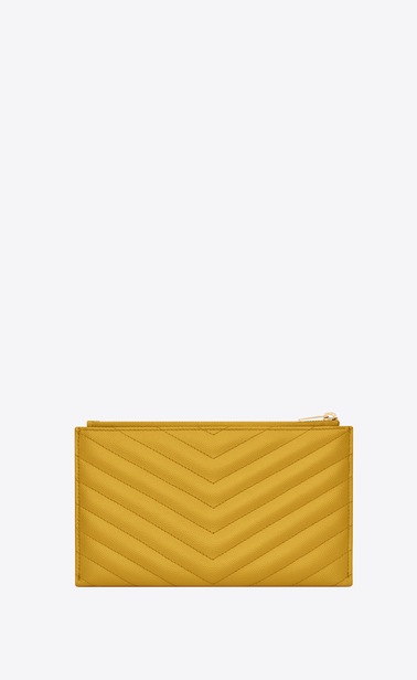 Monogram bill pouch in grain de poudre embossed leather